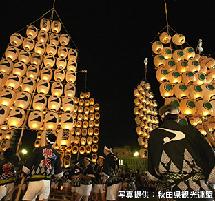 秋田竿燈祭り（イメージ）