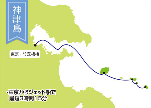 神津島アクセスマップ