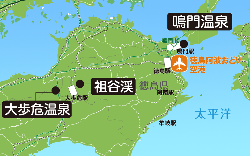 徳島県地図