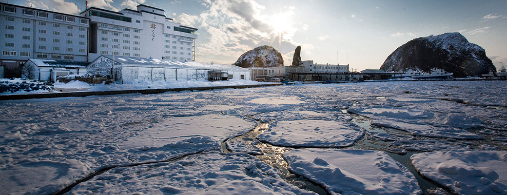 オホーツク海流氷イメージ